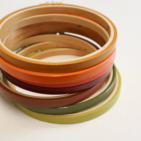 Painted embroidery hoops