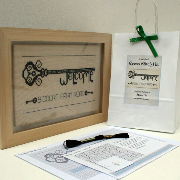 'Welcome' Cross Stitch Kit - StitchKits Crafts