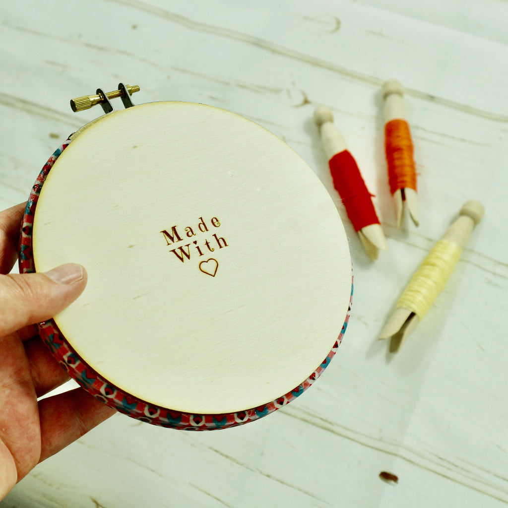 Wooden Embroidery hoop Back for framing textiles