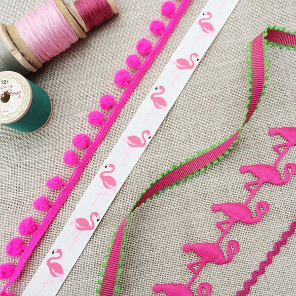 Flamingo Tropical Ribbon Collection - StitchKits Crafts