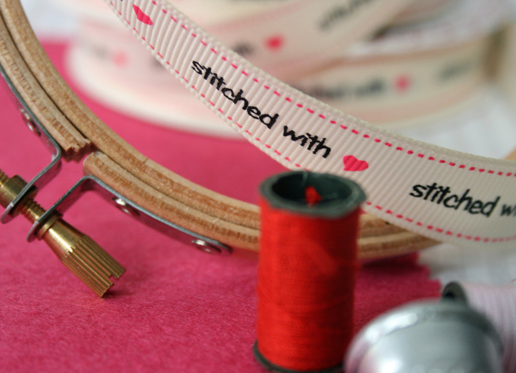 stitched with love craft ribbon collection. - StitchKits Crafts