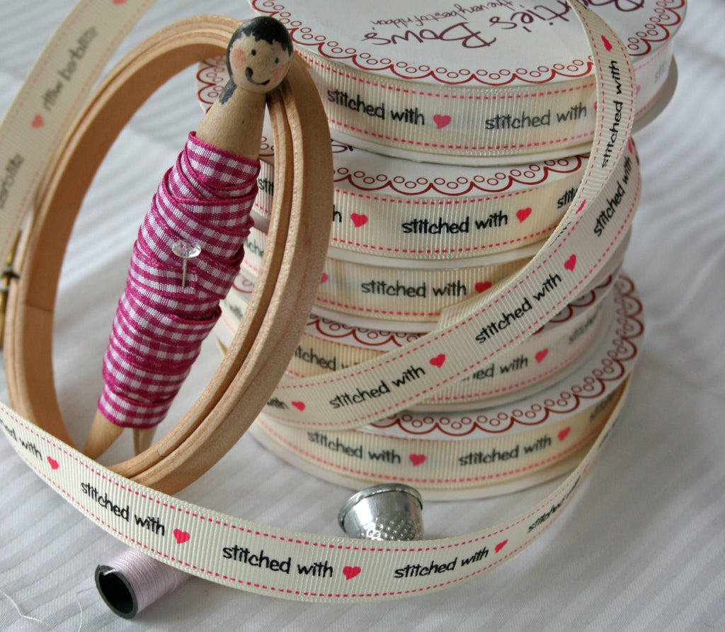 stitched with love craft ribbon collection. - StitchKits Crafts