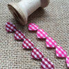 Gingham Heart Padded Cotton Heart Ribbon. - StitchKits Crafts