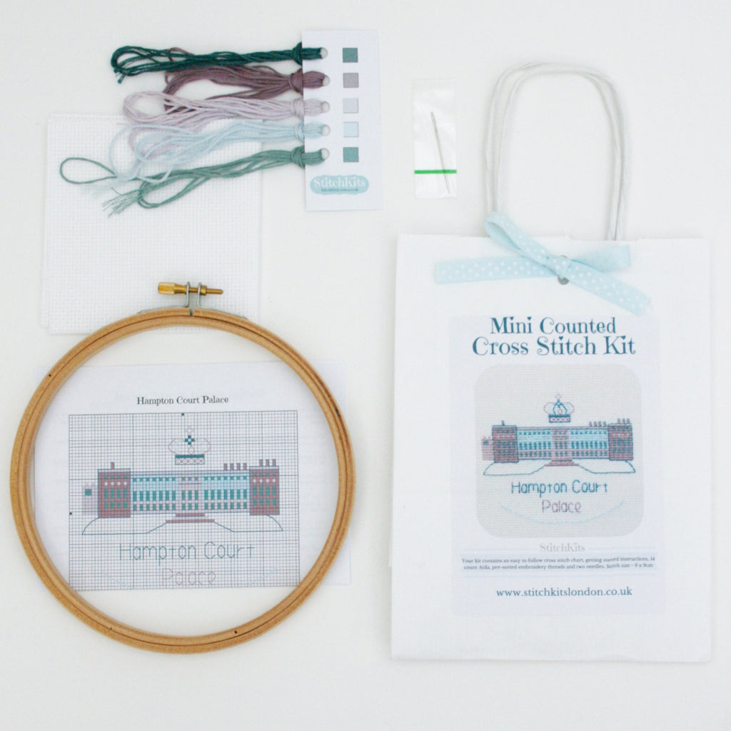Hampton Court Palace Cross Stitch kit. - StitchKits Crafts