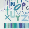Blue Alphabet Sampler Cross Stitch Kit - StitchKits Crafts