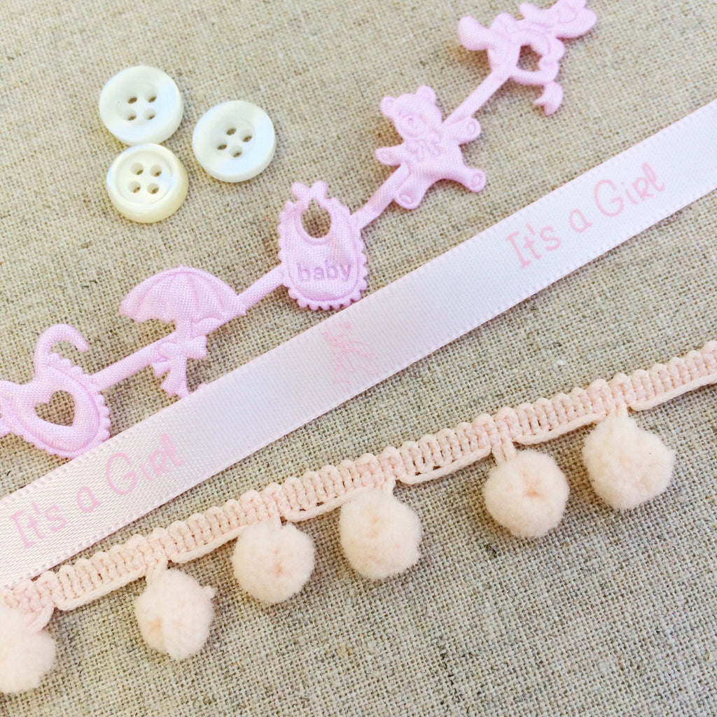 Pink Baby Ribbon Collection - StitchKits Crafts