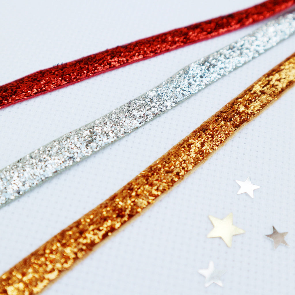 Metallic velvet Ribbon Collection. - StitchKits Crafts