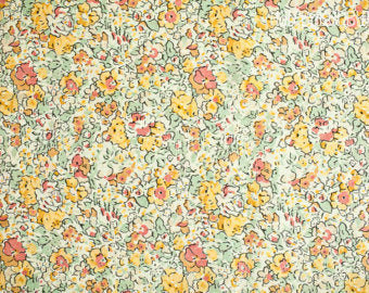Yellow 'Claire Aude' Liberty Tana Lawn Fabric Wrapped Embroidery Hoops - StitchKits Crafts