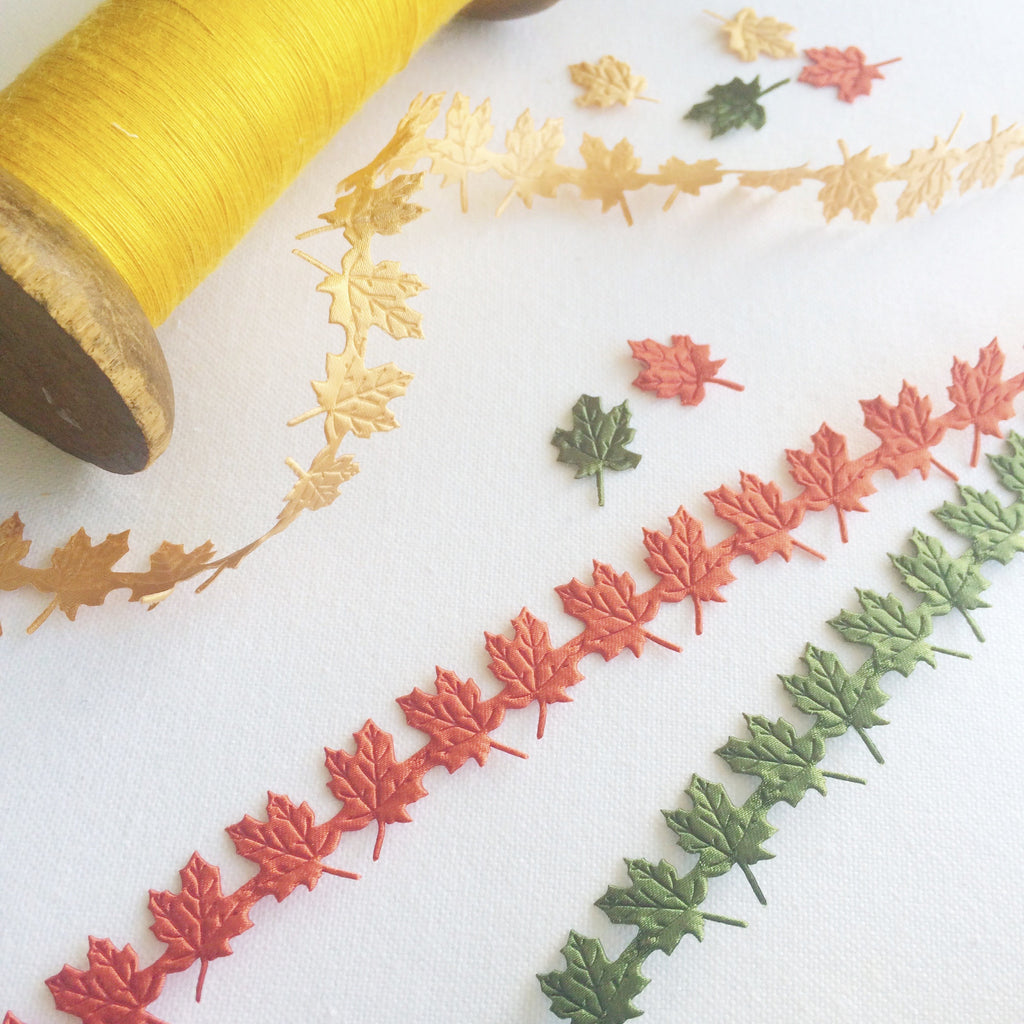Maple Leaf Ribbon - StitchKits Crafts
