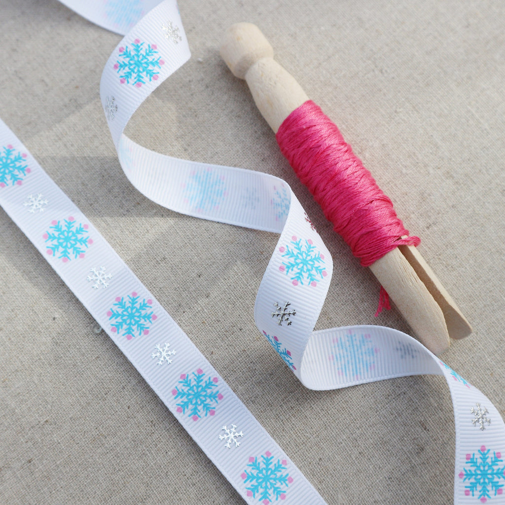 Modern Snow Flake Ribbon Collection - StitchKits Crafts