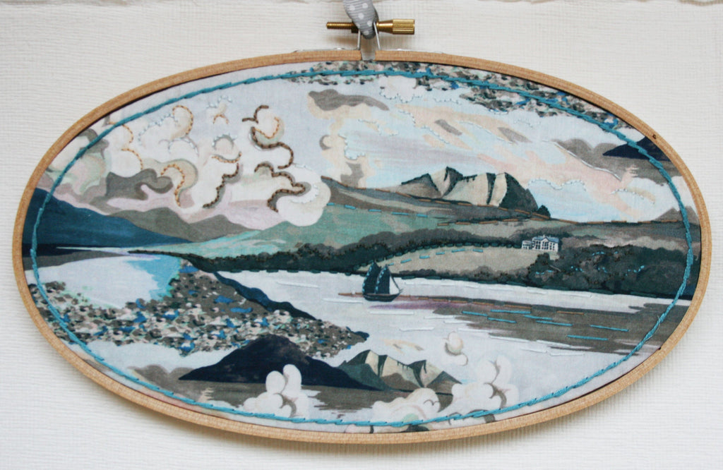 Medium Horizontal Oval Embroidery Hoop. 5 x 9 inch - StitchKits Crafts