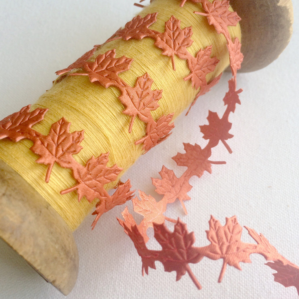 Maple Leaf Ribbon - StitchKits Crafts