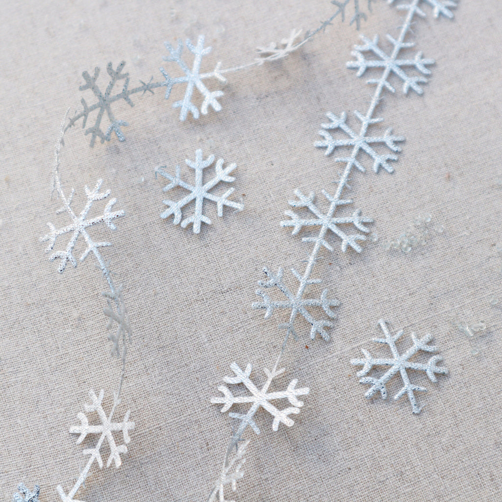 Cutout Silver Snow Flake Ribbon Collection - StitchKits Crafts