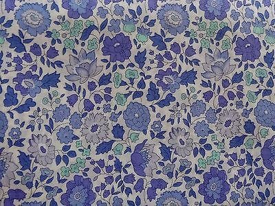 Blue 'D'Ajio' Liberty Fabric Tana Lawn covered Embroidery Hoops - StitchKits Crafts