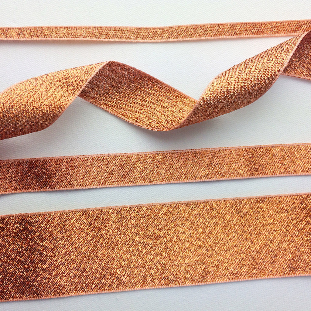 Bronze Gold Lame Ribbon Collection - StitchKits Crafts