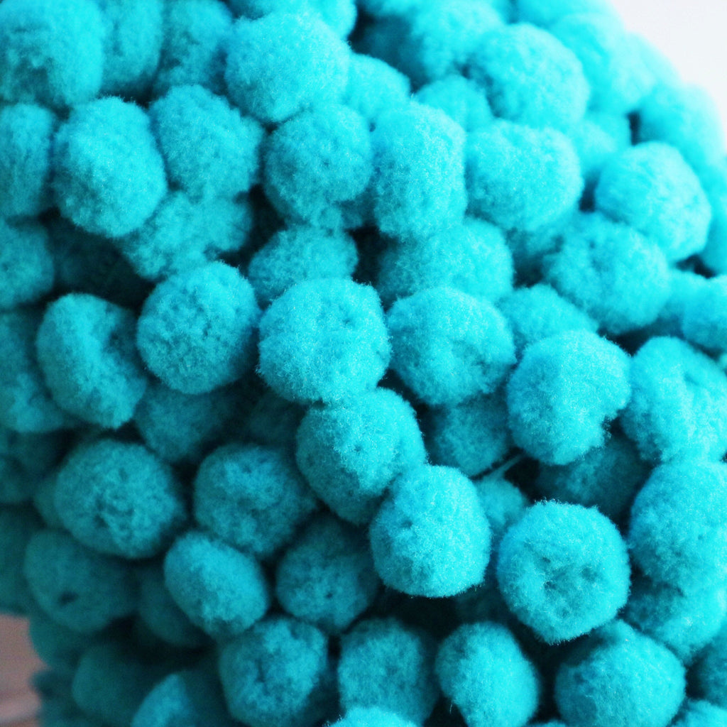 Teal Blue - Green Pom Pom Trim - StitchKits Crafts