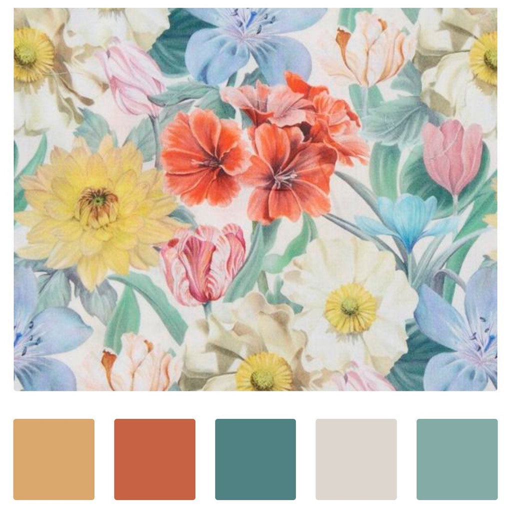 Meadow Melody Liberty Tana Lawn Fabric Covered Embroidery Hoops - StitchKits Crafts