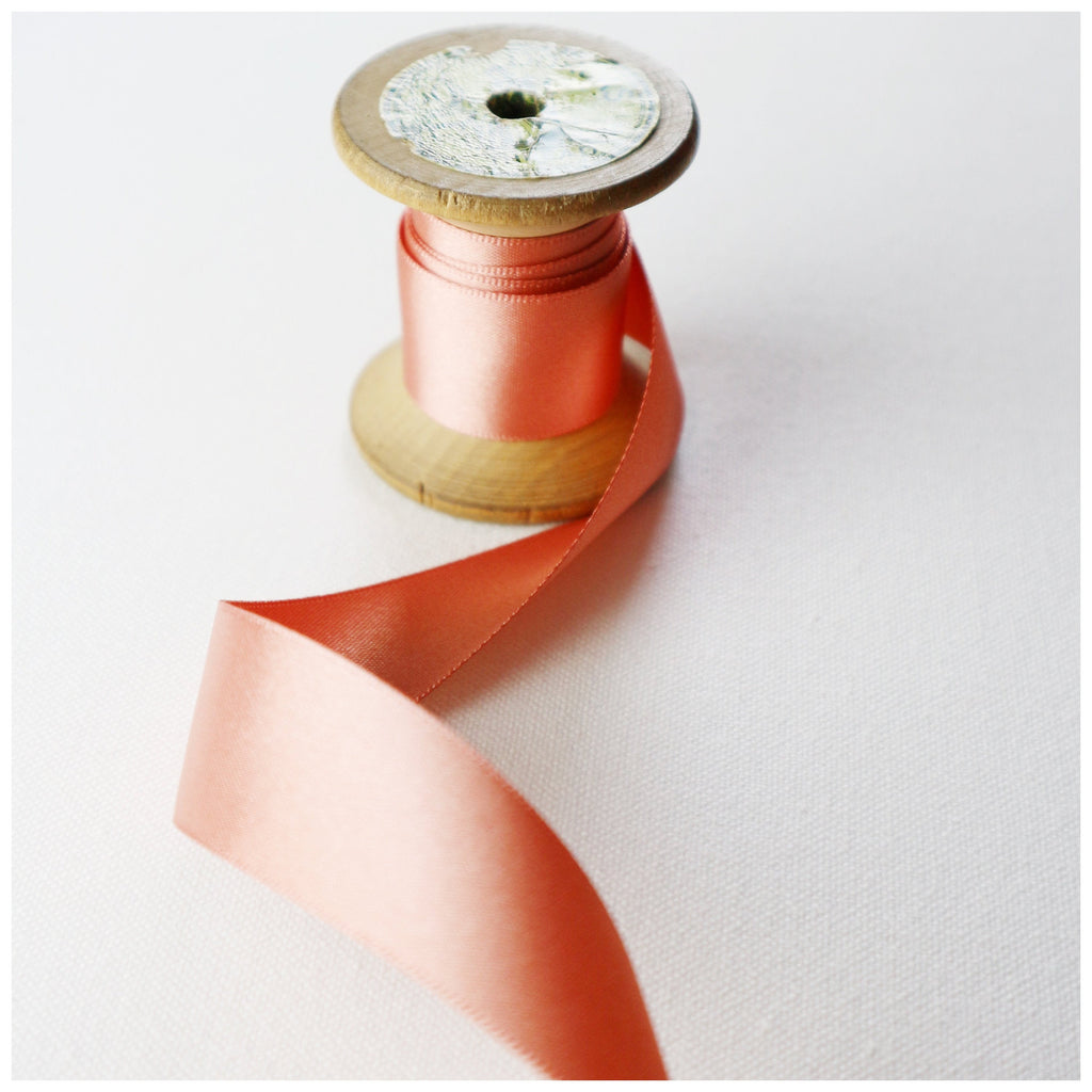 20 meter, Rose Gold Satin Ribbon - StitchKits Crafts