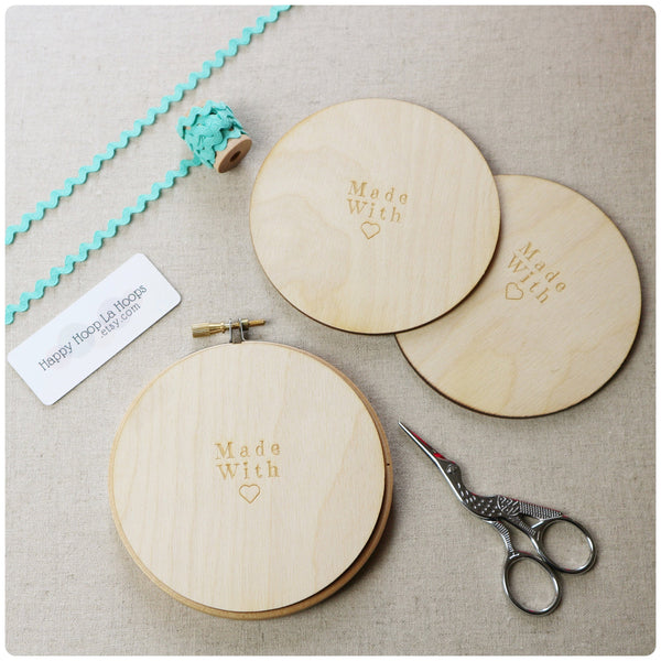 4 inch Wooden Hoop Backs - StitchKits Crafts