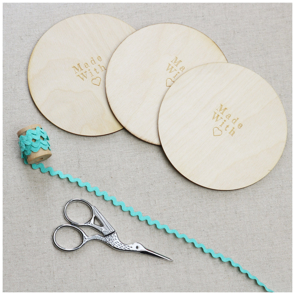 4 inch Wooden Hoop Backs - StitchKits Crafts