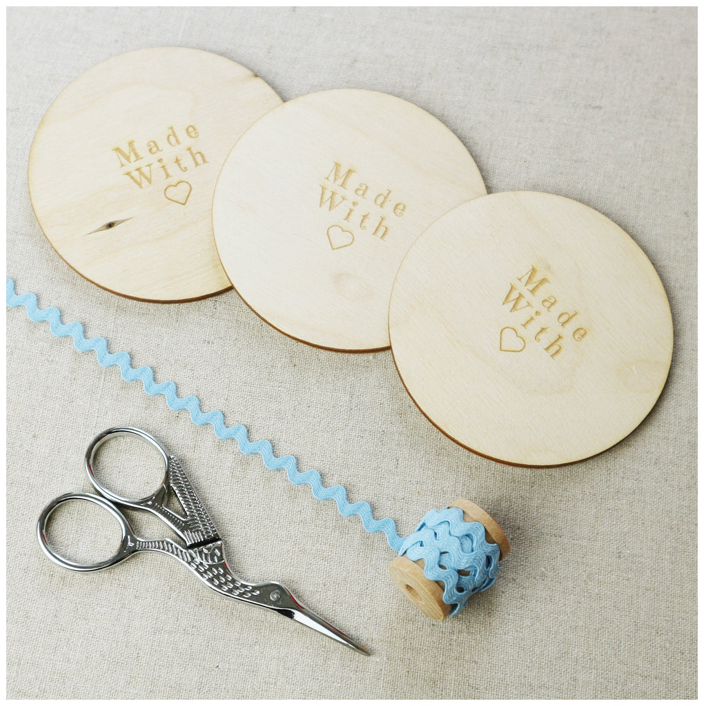 3 inch Wooden  Hoop Backs, set of three - StitchKits Crafts