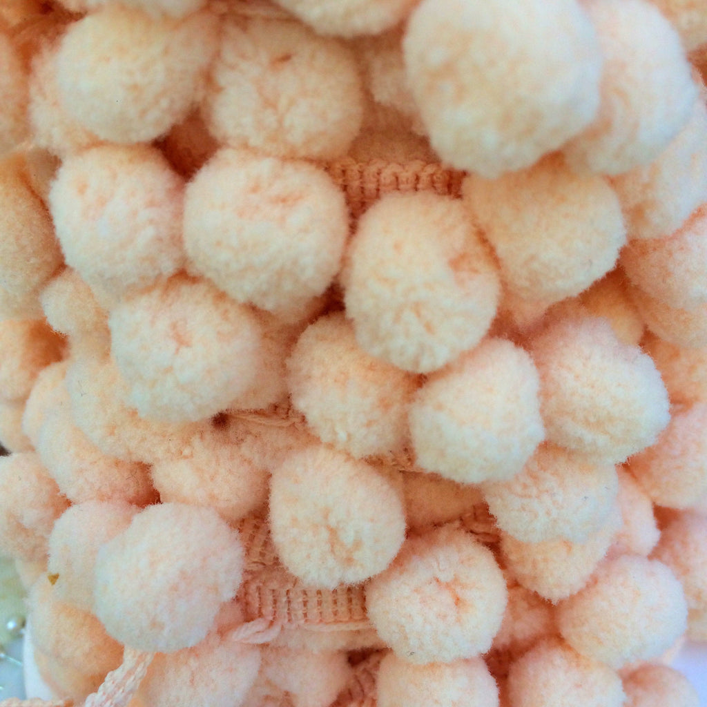 Pale Pink Pom Pom Trim - StitchKits Crafts