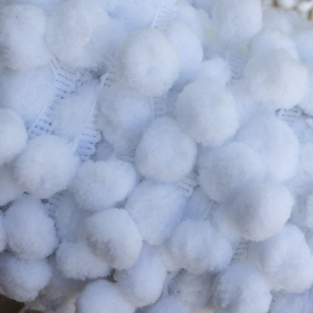 White Pom Pom Trim. - StitchKits Crafts