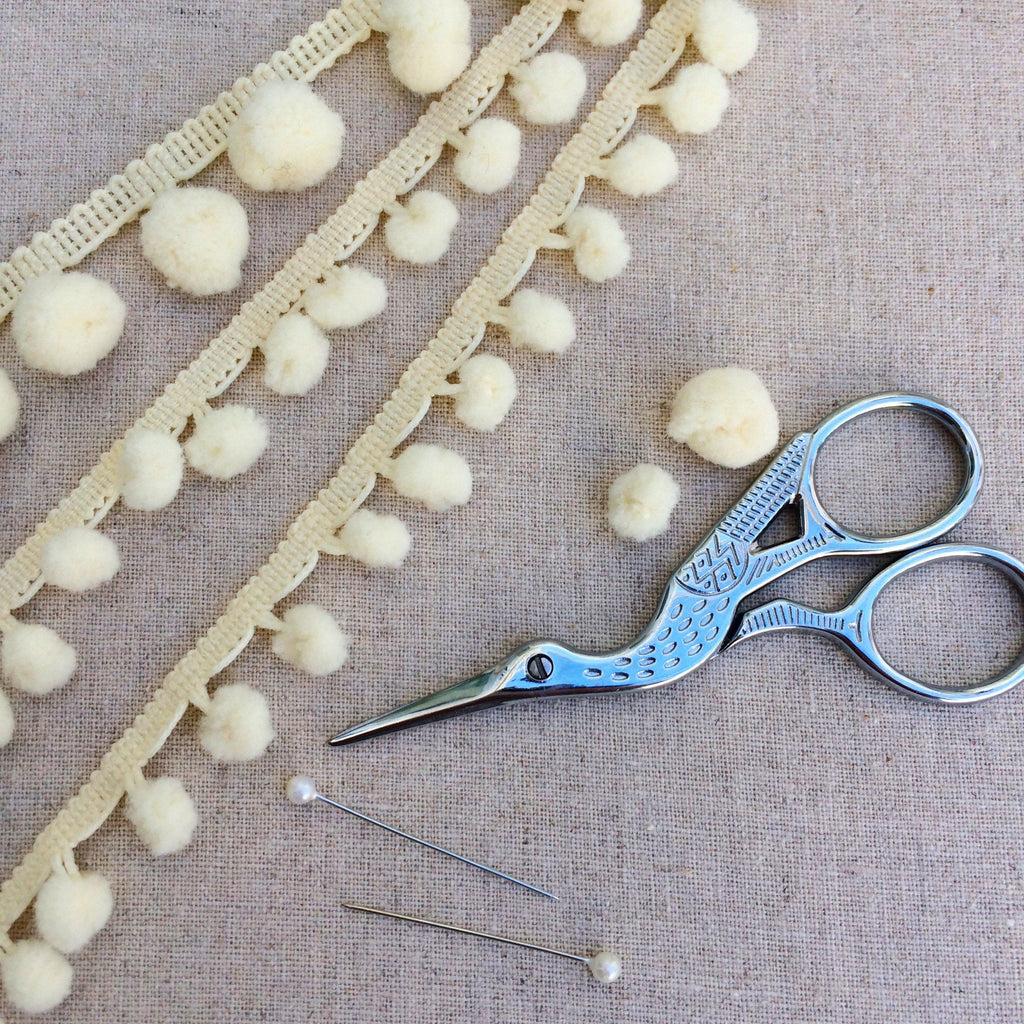 Ivory Pom Pom Trim - StitchKits Crafts
