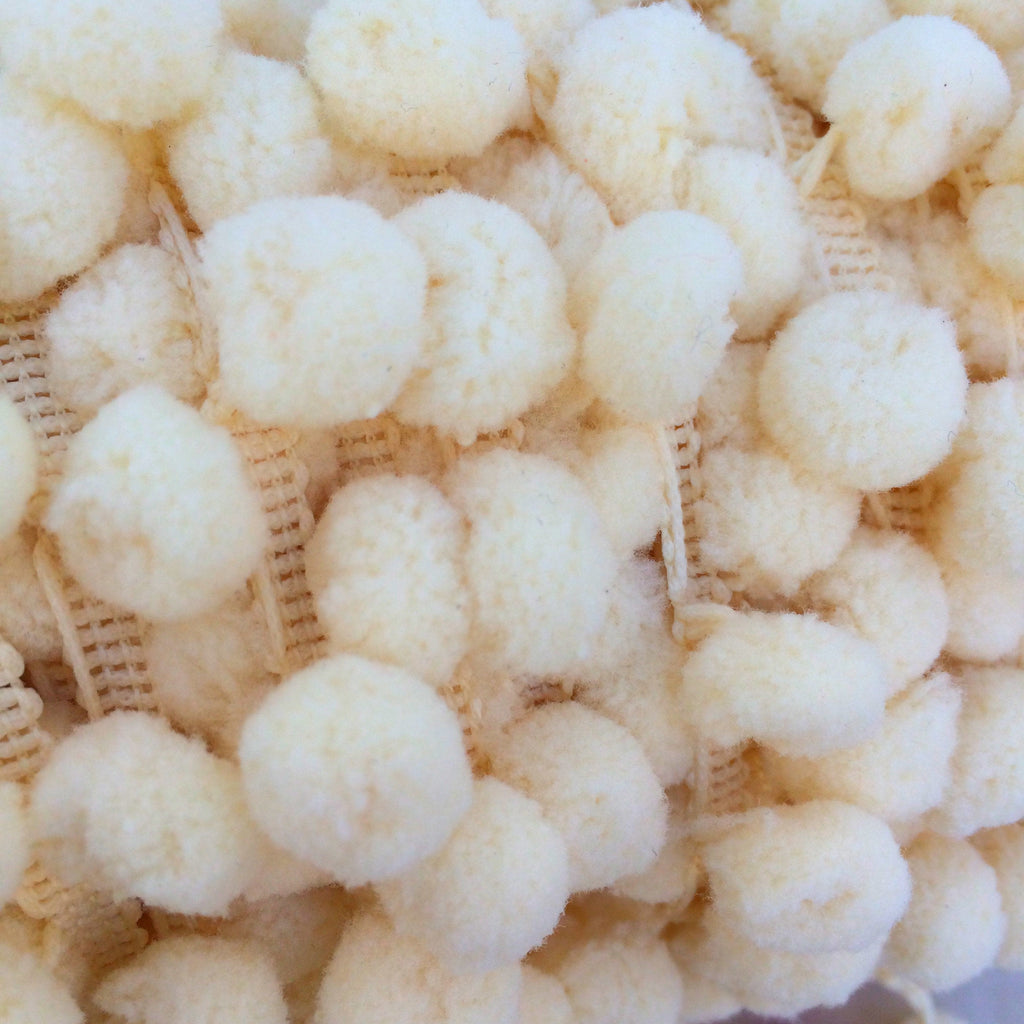 Ivory Pom Pom Trim - StitchKits Crafts