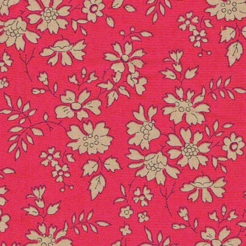 Red 'Capel' Liberty Fabric Tana Lawn Embroidery Hoops - StitchKits Crafts