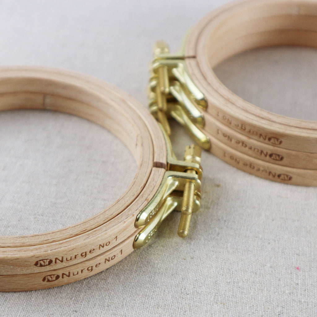 Size 1 Nurge Embroidery Hoop. Premium Beech 10cm Hoop . - StitchKits Crafts