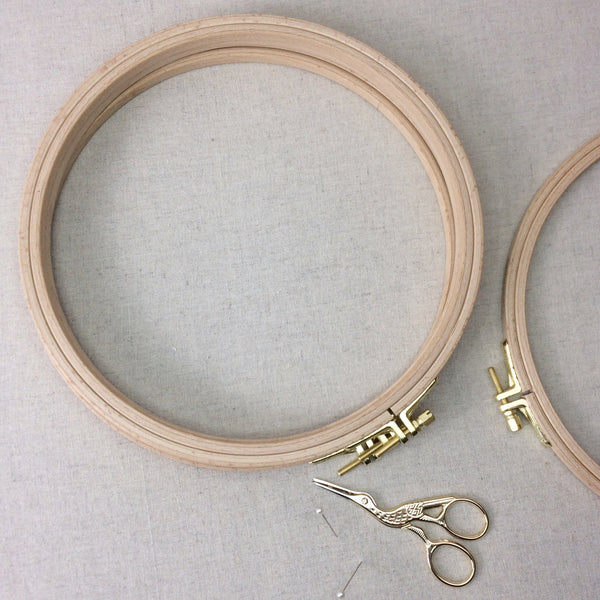 Size 5 Nurge Embroidery hoop. 22 cm Premium Beech Hoop - StitchKits Crafts