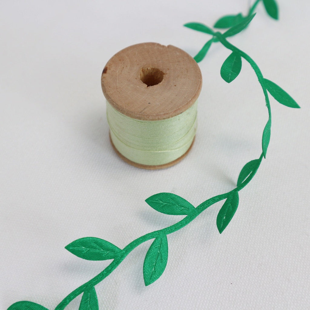 Green Vine Leaf Ribbon Collection - StitchKits Crafts