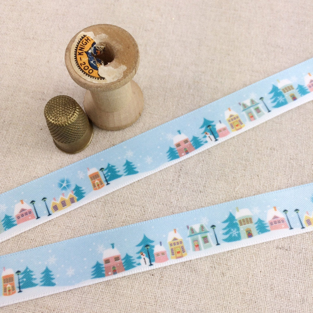 Snowy Day Village Ribbon Collection - StitchKits Crafts