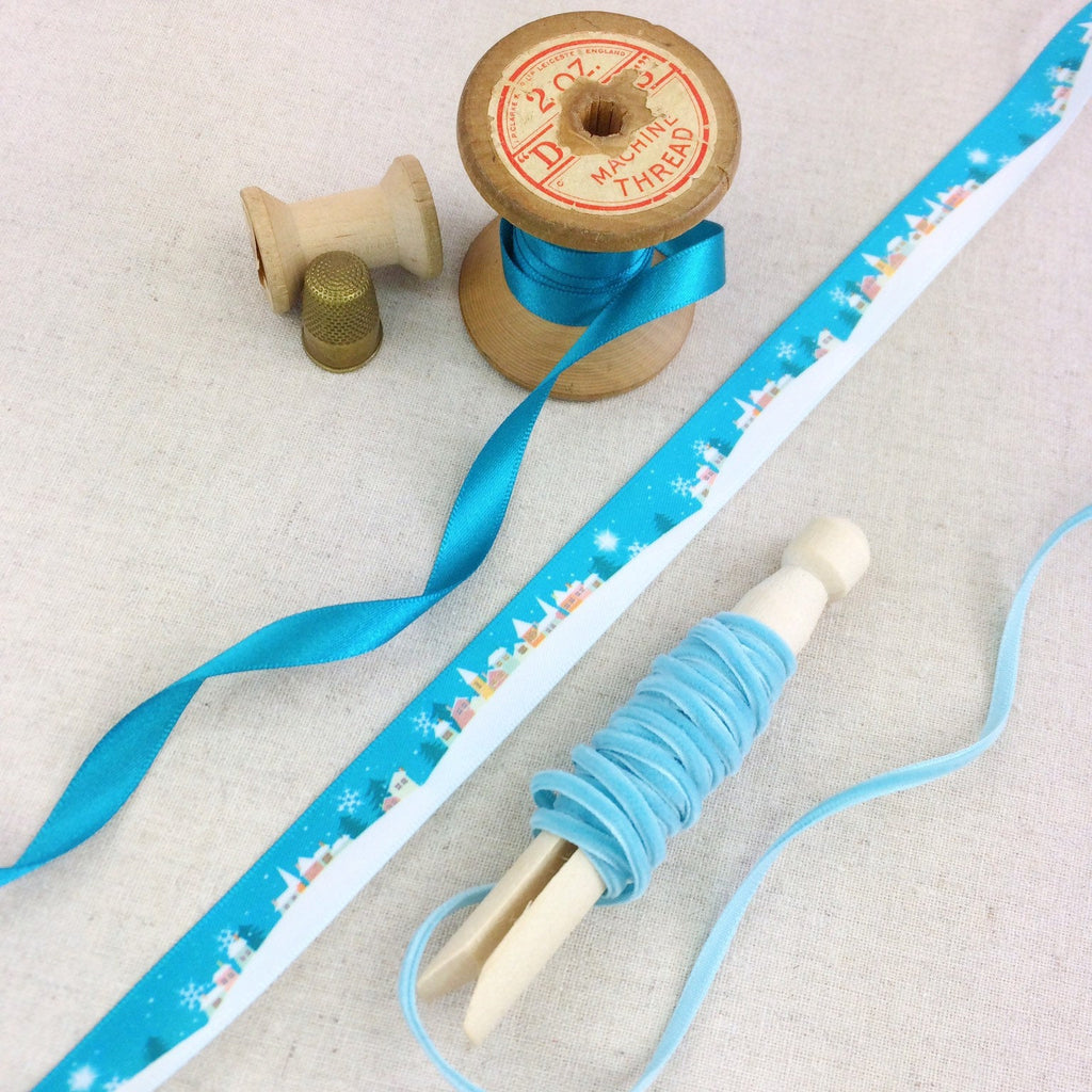 Snowy Night, Village Ribbon Collection. - StitchKits Crafts