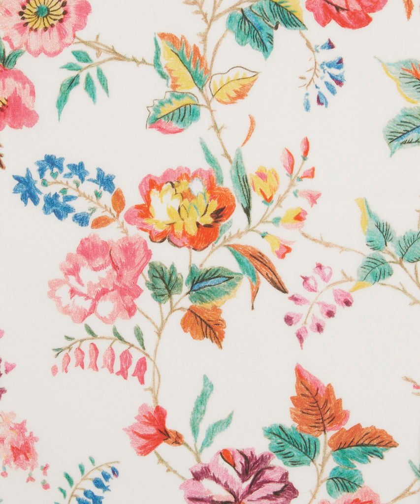 Summer Floral Liberty Tana Lawn Fabric Wrapped Embroidery Hoops - StitchKits Crafts