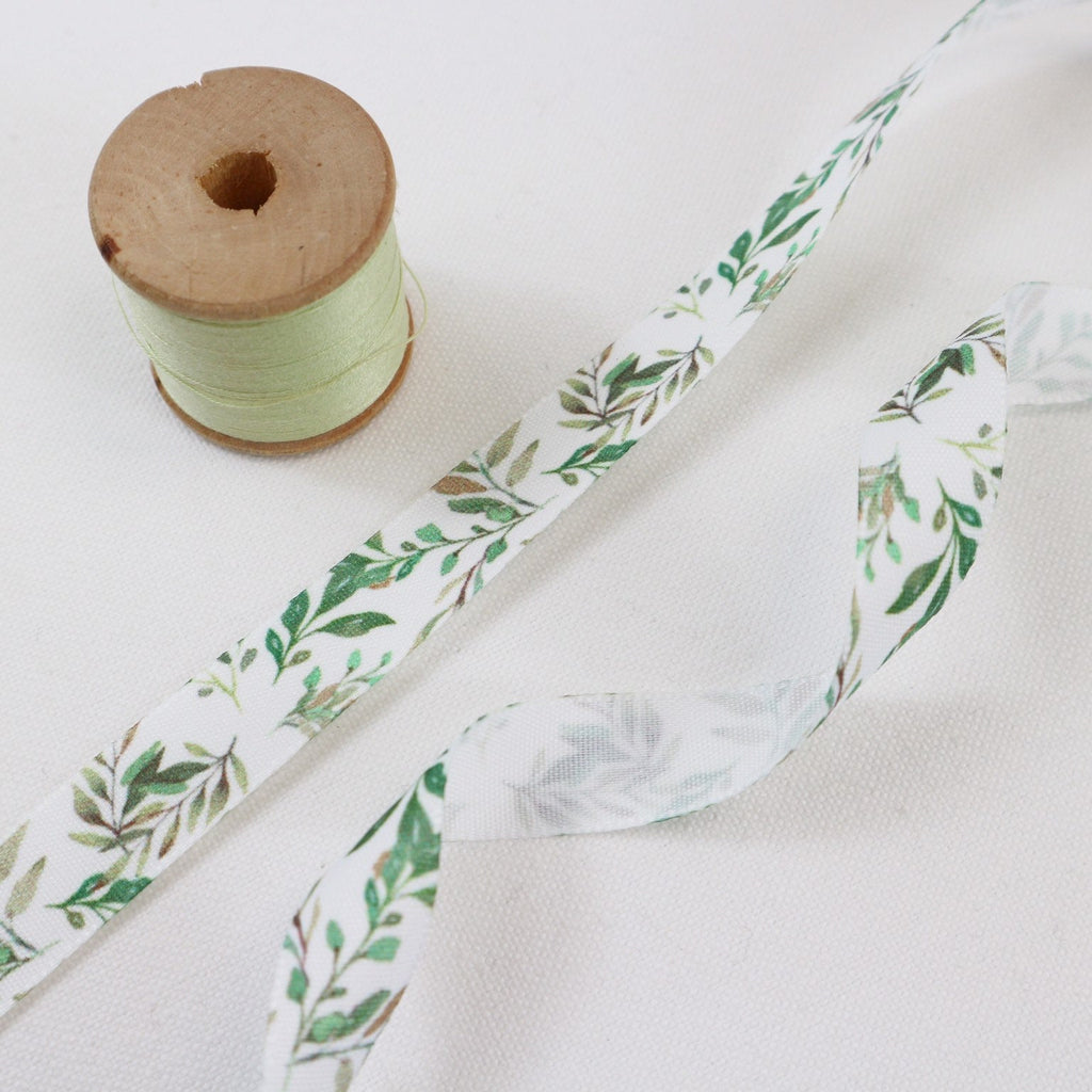 Green Vine Leaf Ribbon Collection - StitchKits Crafts