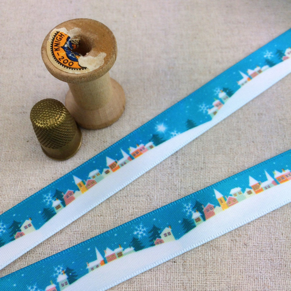 Snowy Night, Village Ribbon Collection. - StitchKits Crafts