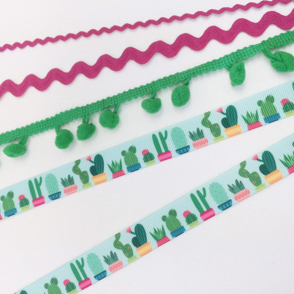Tropical Cactus Ribbon Collection - StitchKits Crafts