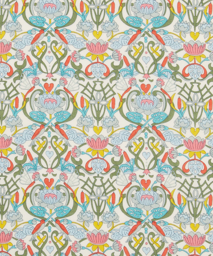 Water Lily Liberty Tana Lawn Fabric Covered Embroidery Hoops - StitchKits Crafts