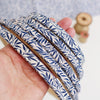 Navy 'Willow Wood' Liberty Fabric Tana Lawn wrapped Embroidery Hoop - StitchKits Crafts