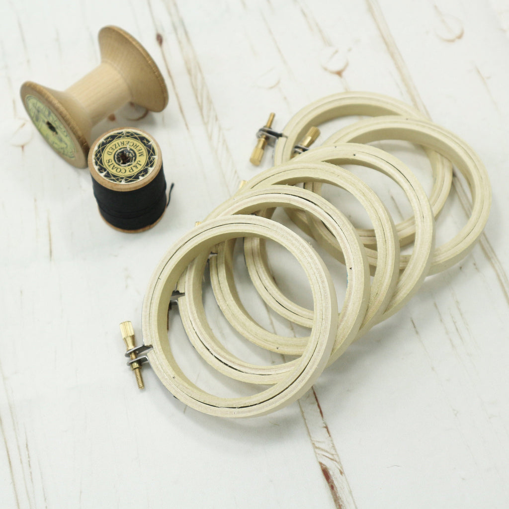 3 inch Wooden Embroidery Hoops - StitchKits Crafts