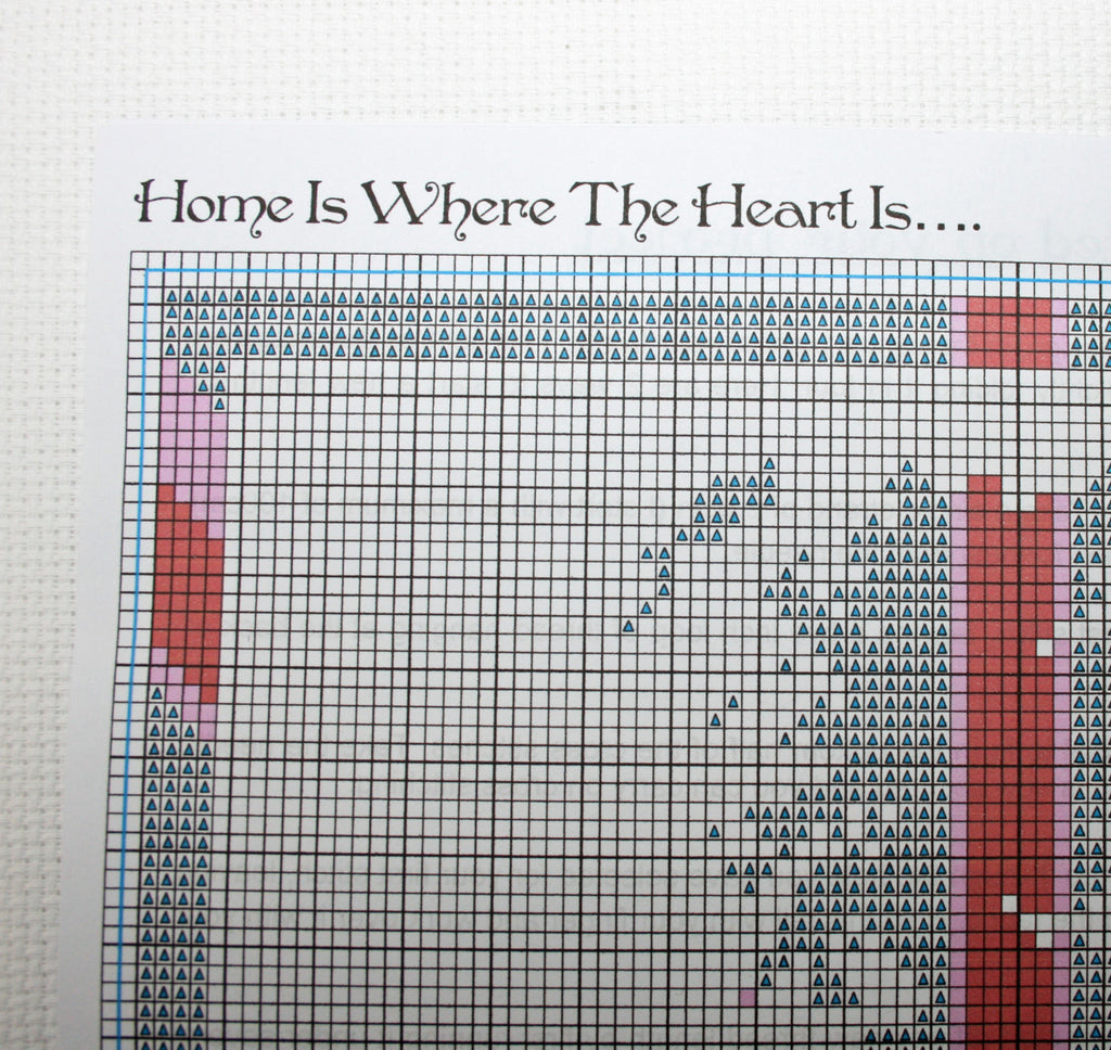 'Home is Where the Heart is' Contemporary Cross Stitch Kit - StitchKits Crafts