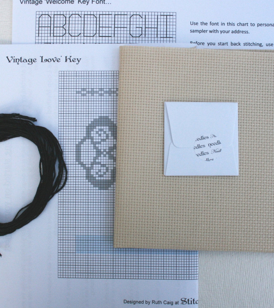 Welcome We Have Wine & WIFI, Cross Stitch Kit - StitchKits Crafts