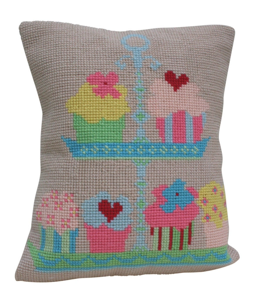 Candy Cup Cake,  Wool Cross Stitch Kit. - StitchKits Crafts