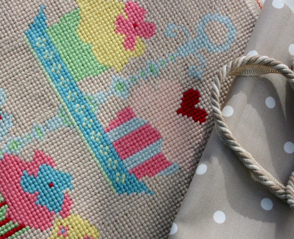 Candy Cup Cake,  Wool Cross Stitch Kit. - StitchKits Crafts