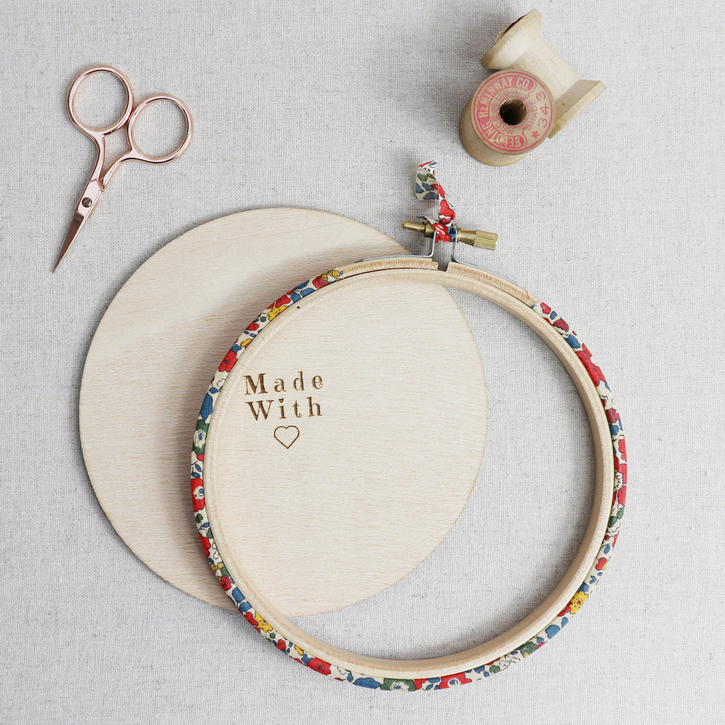 3 Inch Floral Cross Stitch Wall Hanging Kit. - StitchKits Crafts