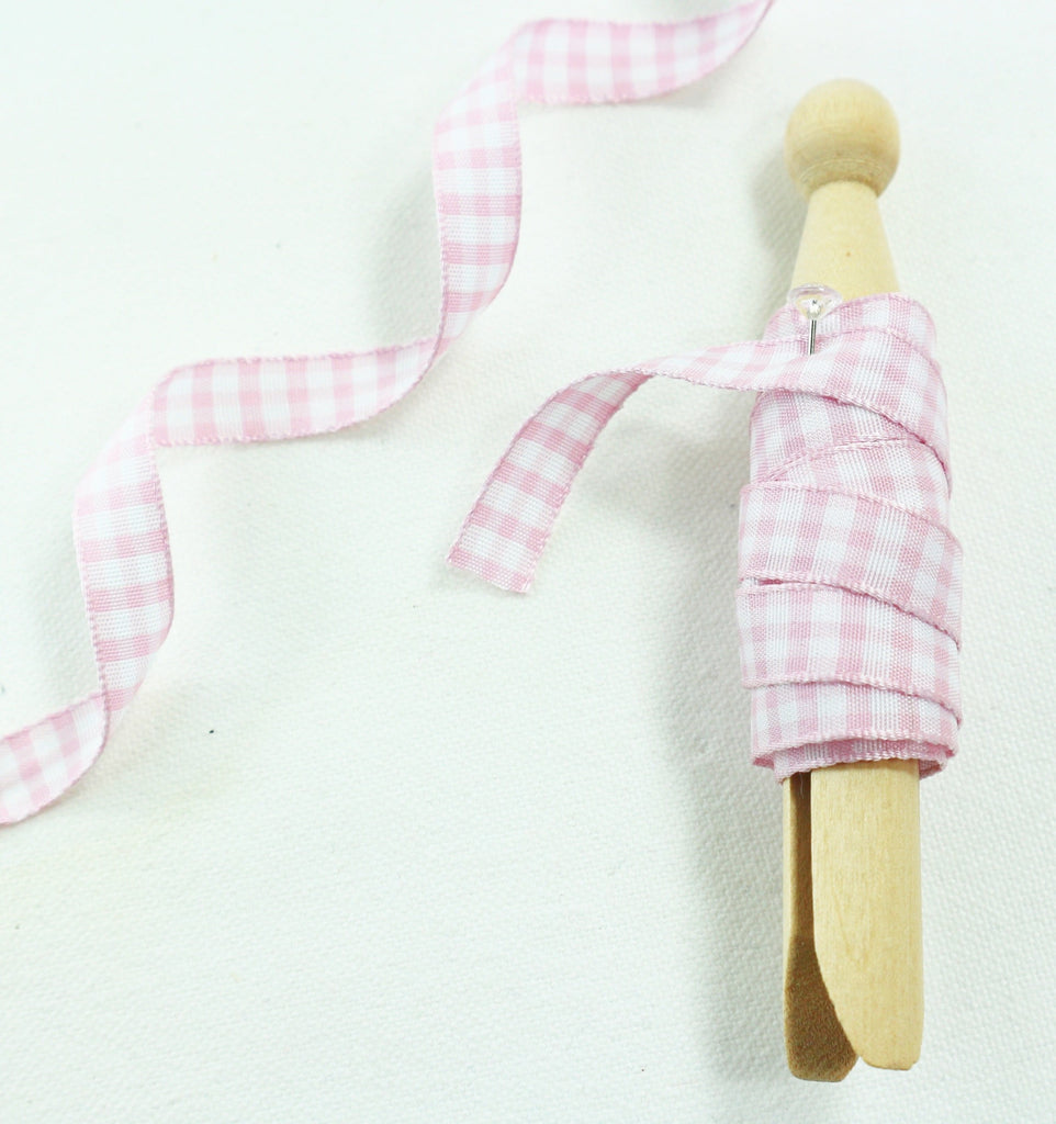 pink gingham ribbon