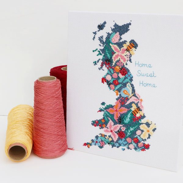 Beautiful Britain, Home Sweet Home Cross Stitch Kit - StitchKits Crafts