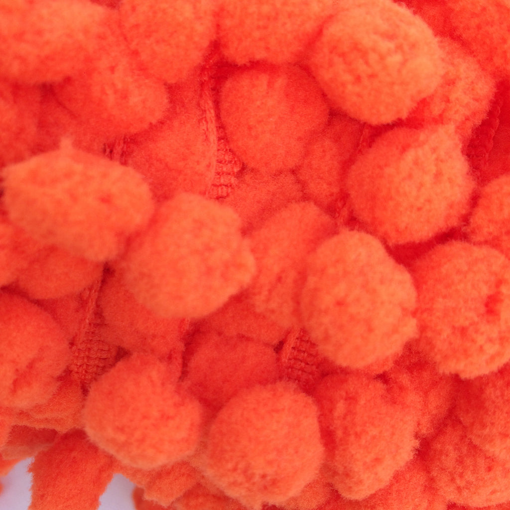 Orange Pom Pom Trim, 10mm and 15mm Pom Pom's - StitchKits Crafts